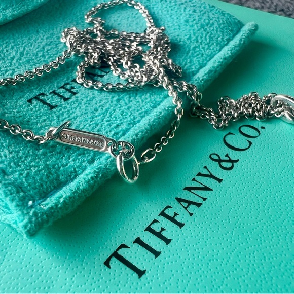 Tiffany & Co. π GIFTABLE 18β Necklace RARE 925 Silver +Pouch, BOX & Bag - Picture 14 of 17